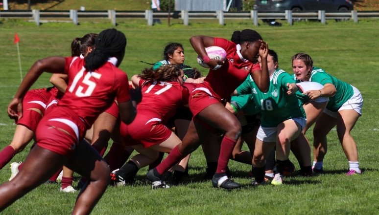 Women's Rugby in action