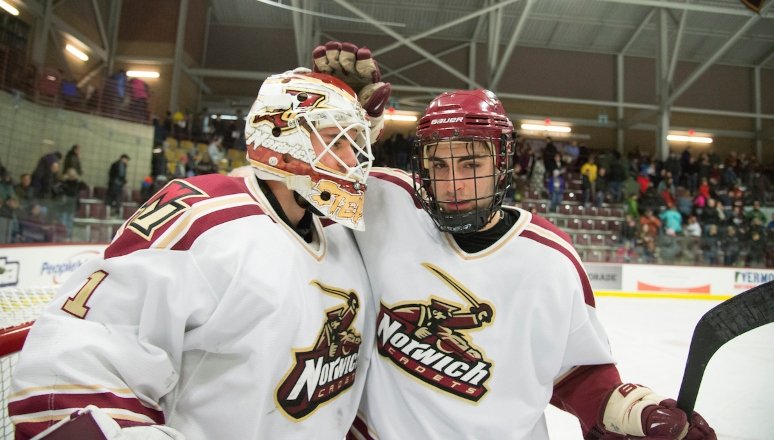 Men's hockey in action