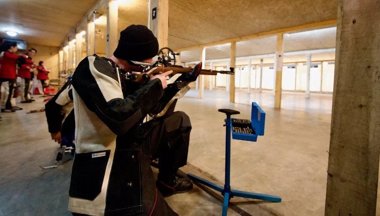 rifle team in action