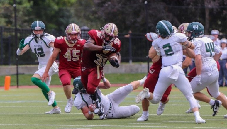 Jehric Hackney '24, M'25: Running back and team captain, football