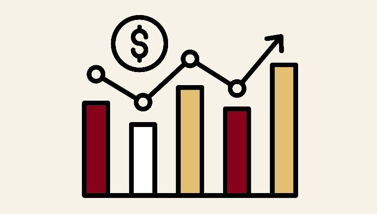 "stock market" growth bar graphs